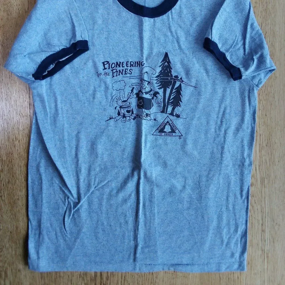Deadstock Vintage Telephone Pioneers Of America Ringer T-Shirt - Picture 3 of 5